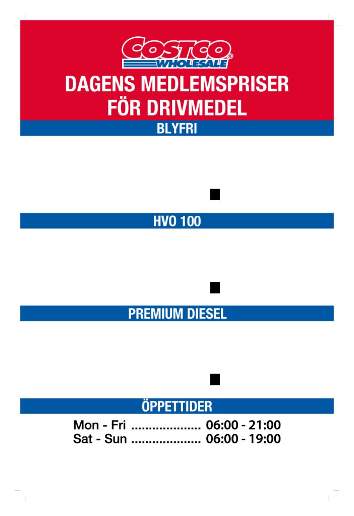 Fuel Board/Bränslebräda